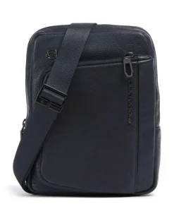 S134 Umhängetasche genarbtes Rindsleder navy