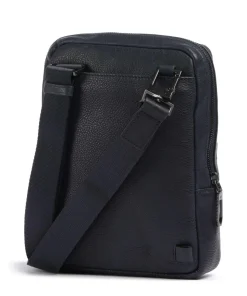 S134 Umhängetasche genarbtes Rindsleder navy