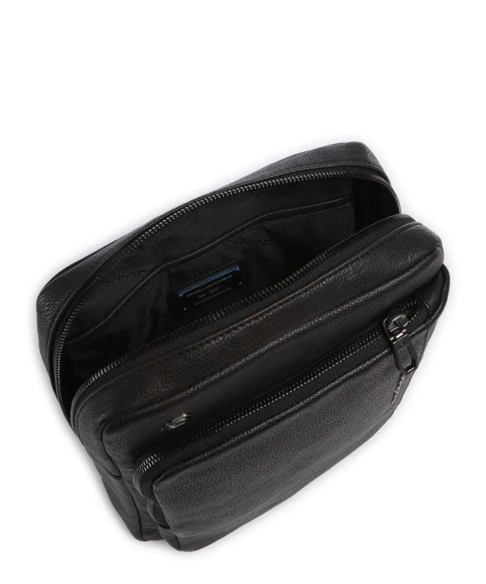 S134 Umhängetasche genarbtes Rindsleder schwarz