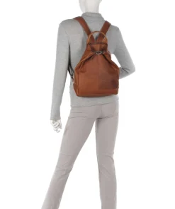 Saar Rucksack Pull-Up Rindsleder cognac