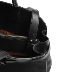 Sabine Handtasche fein genarbtes Rindsleder schwarz