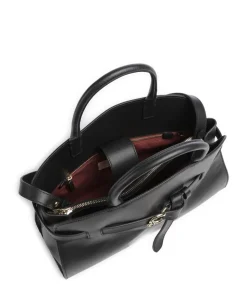 Sabine Handtasche fein genarbtes Rindsleder schwarz