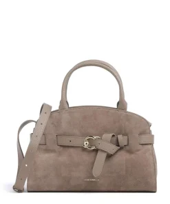 Sabine Suede Handtasche aufgerautes Rindsleder taupe