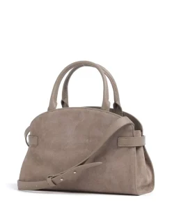 Sabine Suede Handtasche aufgerautes Rindsleder taupe