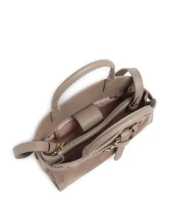 Sabine Suede Handtasche aufgerautes Rindsleder taupe
