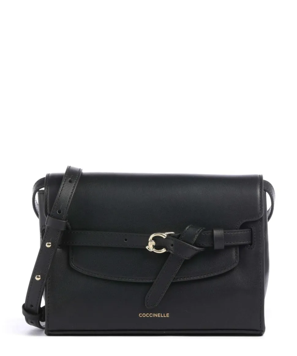 Sabine Umhängetasche fein genarbtes Rindsleder schwarz