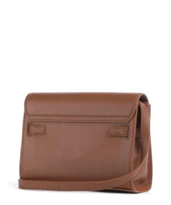 Sabine Umhängetasche fein genarbtes Rindsleder braun