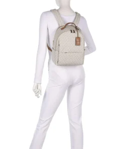 Sable Medium Rucksack Lederimitat creme