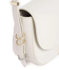 Saddle Mini Umhängetasche fein genarbtes Rindsleder elfenbein