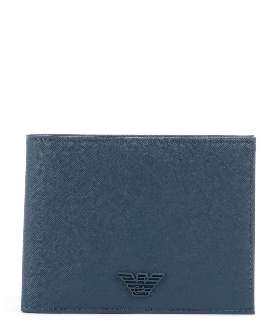 Saffiano Animation Geldbörse Lederimitat dunkelblau