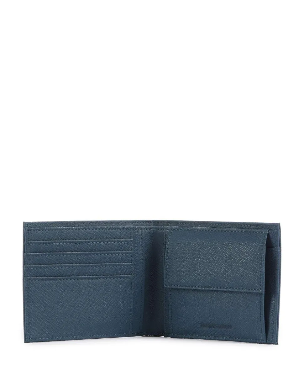 Saffiano Animation Geldbörse Lederimitat dunkelblau