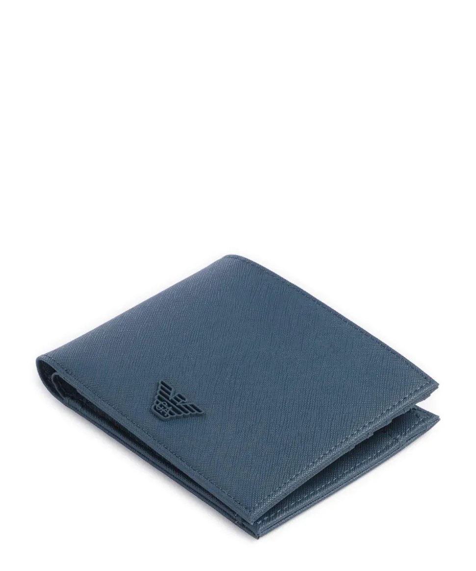 Saffiano Animation Geldbörse Lederimitat dunkelblau