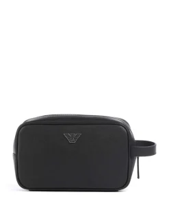 Saffiano Animation Kulturbeutel schwarz 23 cm