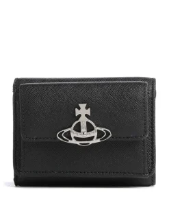 Saffiano Geldbörse Saffiano-Rindsleder schwarz