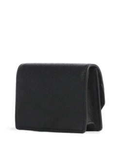 Saffiano Kreditkartenetui Saffiano-Rindsleder schwarz