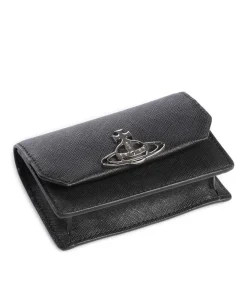 Saffiano Kreditkartenetui Saffiano-Rindsleder schwarz