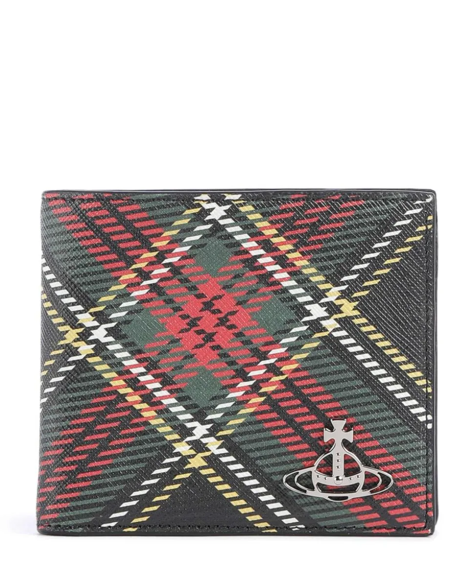 Saffiano Printed Geldbörse Lederimitat mehrfarbig