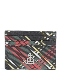 Saffiano Printed Kreditkartenetui Lederimitat mehrfarbig