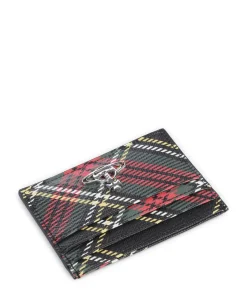 Saffiano Printed Kreditkartenetui Lederimitat mehrfarbig