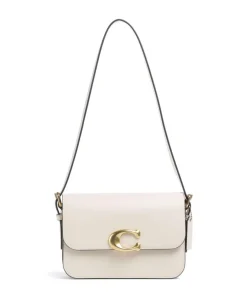 Sage Schultertasche fein genarbtes Rindsleder elfenbein