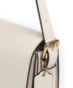 Sage Schultertasche fein genarbtes Rindsleder elfenbein