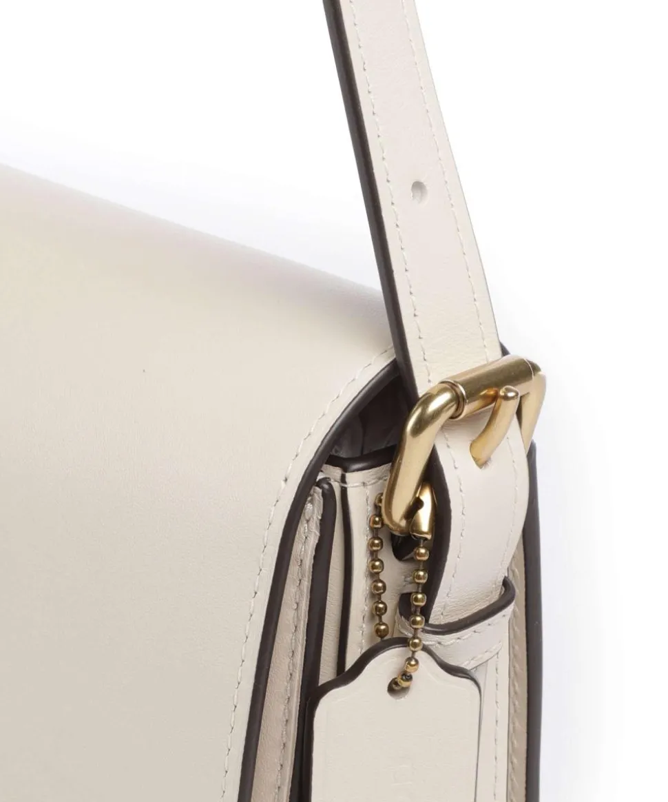 Sage Schultertasche fein genarbtes Rindsleder elfenbein