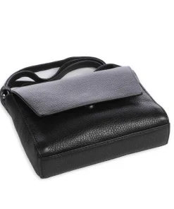 Saige Umhängetasche genarbtes Rindsleder schwarz