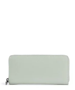 Sally Lack Distressed RFID Geldbörse Schafsleder mintgrün