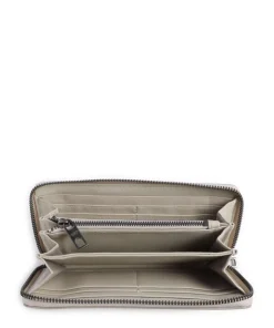 Sally Lack Distressed RFID Geldbörse Schafsleder hellgrau