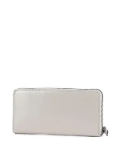 Sally Lack Distressed RFID Geldbörse Schafsleder hellgrau