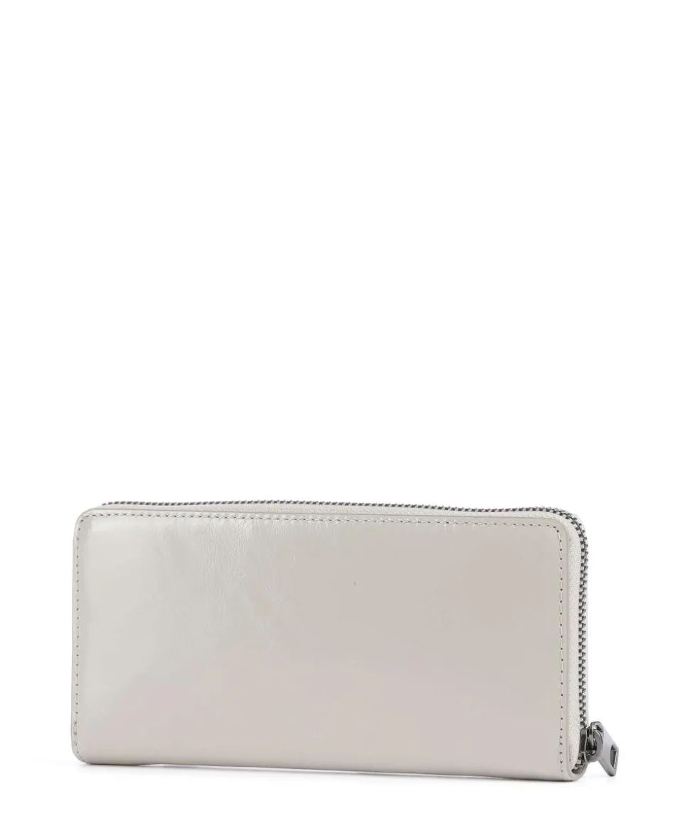 Sally Lack Distressed RFID Geldbörse Schafsleder hellgrau