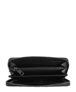 Sally Monogram Sheep Natural Geldbörse geprägtes Rindsleder schwarz