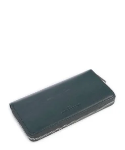 Sally Sheep Natural L Geldbörse Schafsleder dunkelgrün