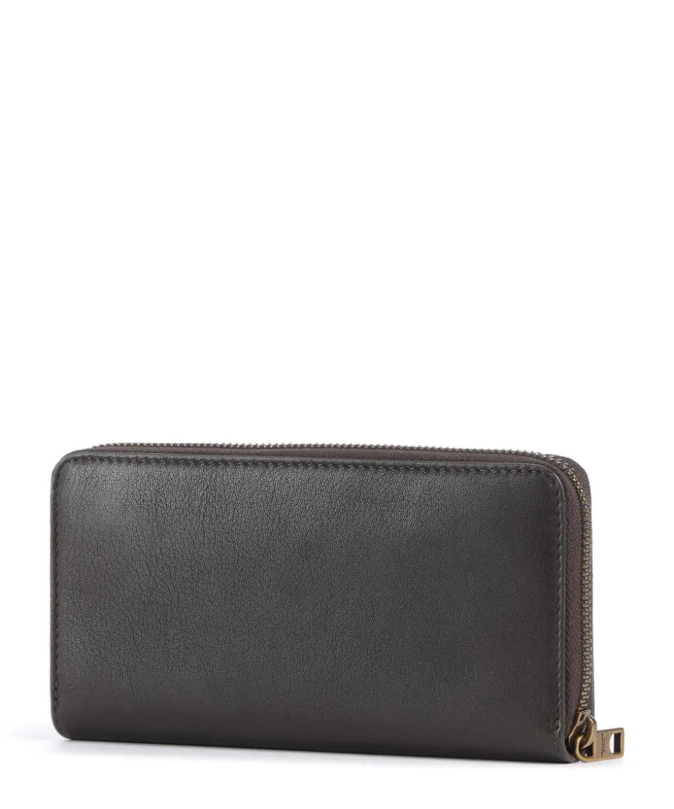 Sally Sheep Natural L Geldbörse Schafsleder dunkelbraun