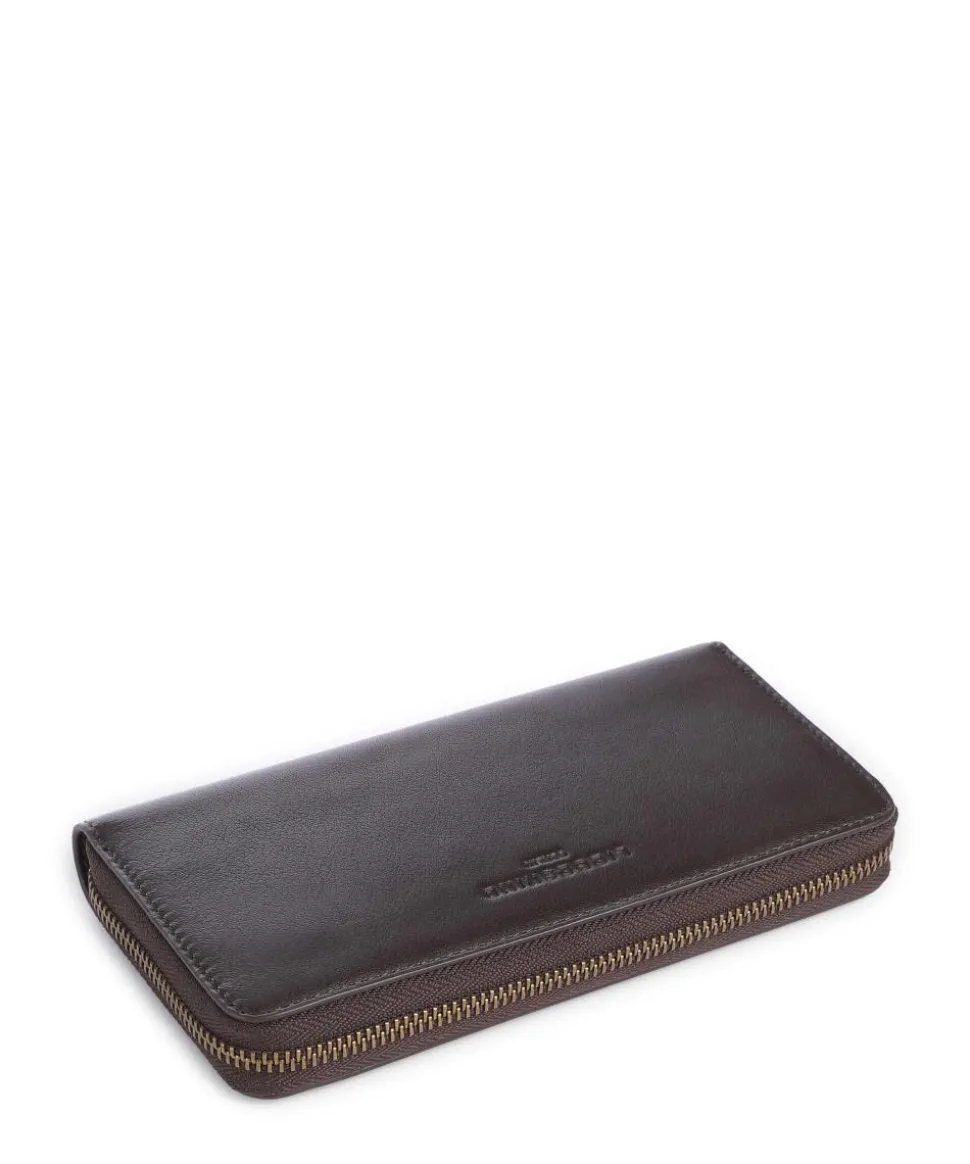 Sally Sheep Natural L Geldbörse Schafsleder dunkelbraun