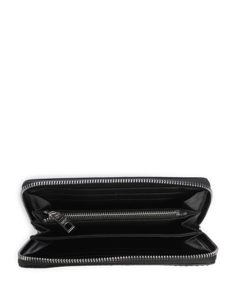 Sally Snake L Geldbörse geprägtes Rindsleder creme