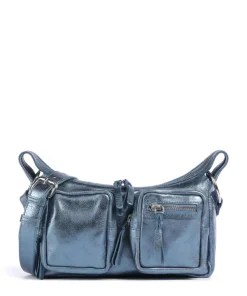 Salvatorgasse 4 Schultertasche genarbtes Rindsleder navy