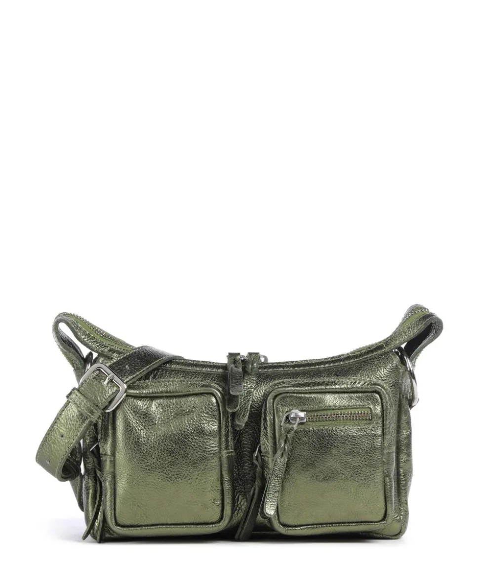 Salvatorgasse 4 Schultertasche genarbtes Rindsleder dunkelgrün