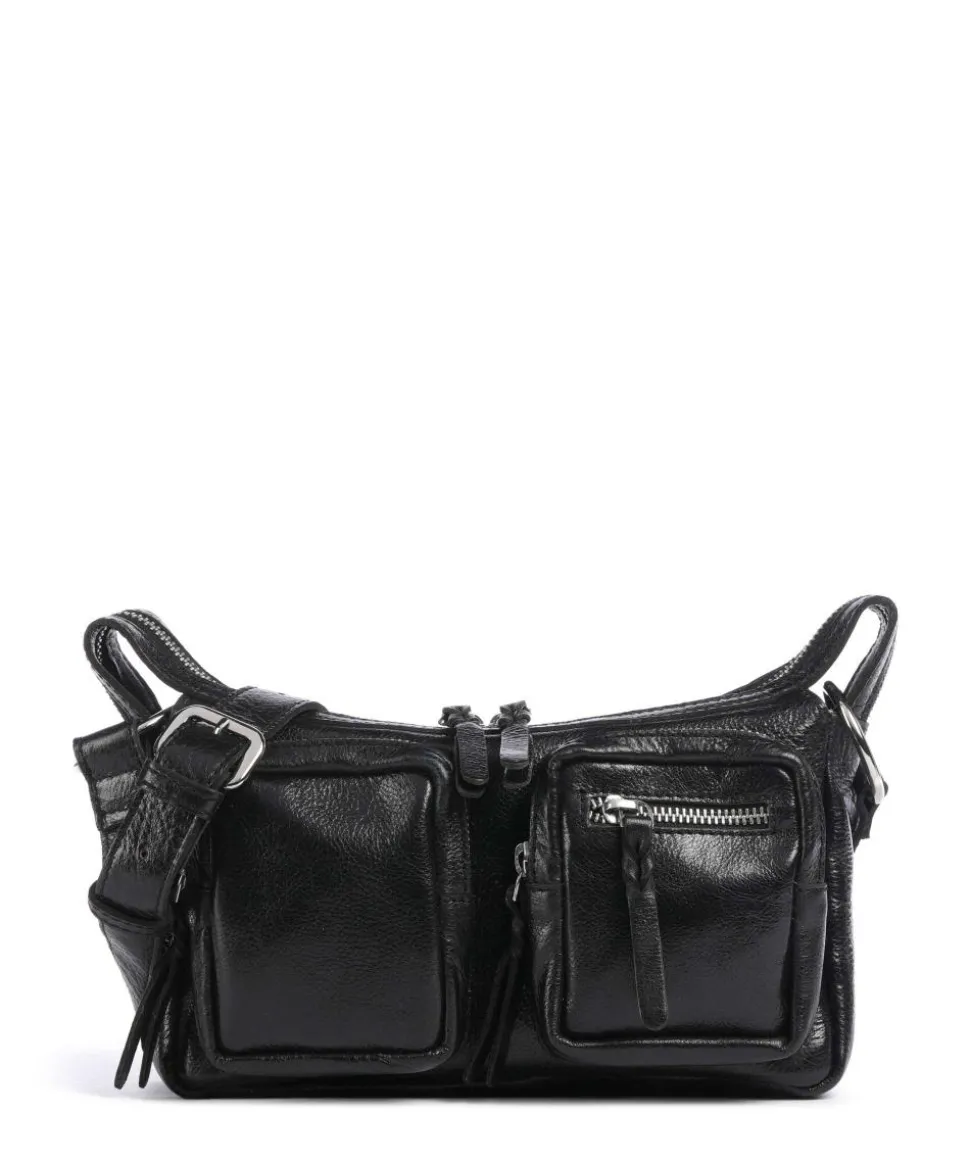 Salvatorgasse 4 Schultertasche genarbtes Rindsleder schwarz