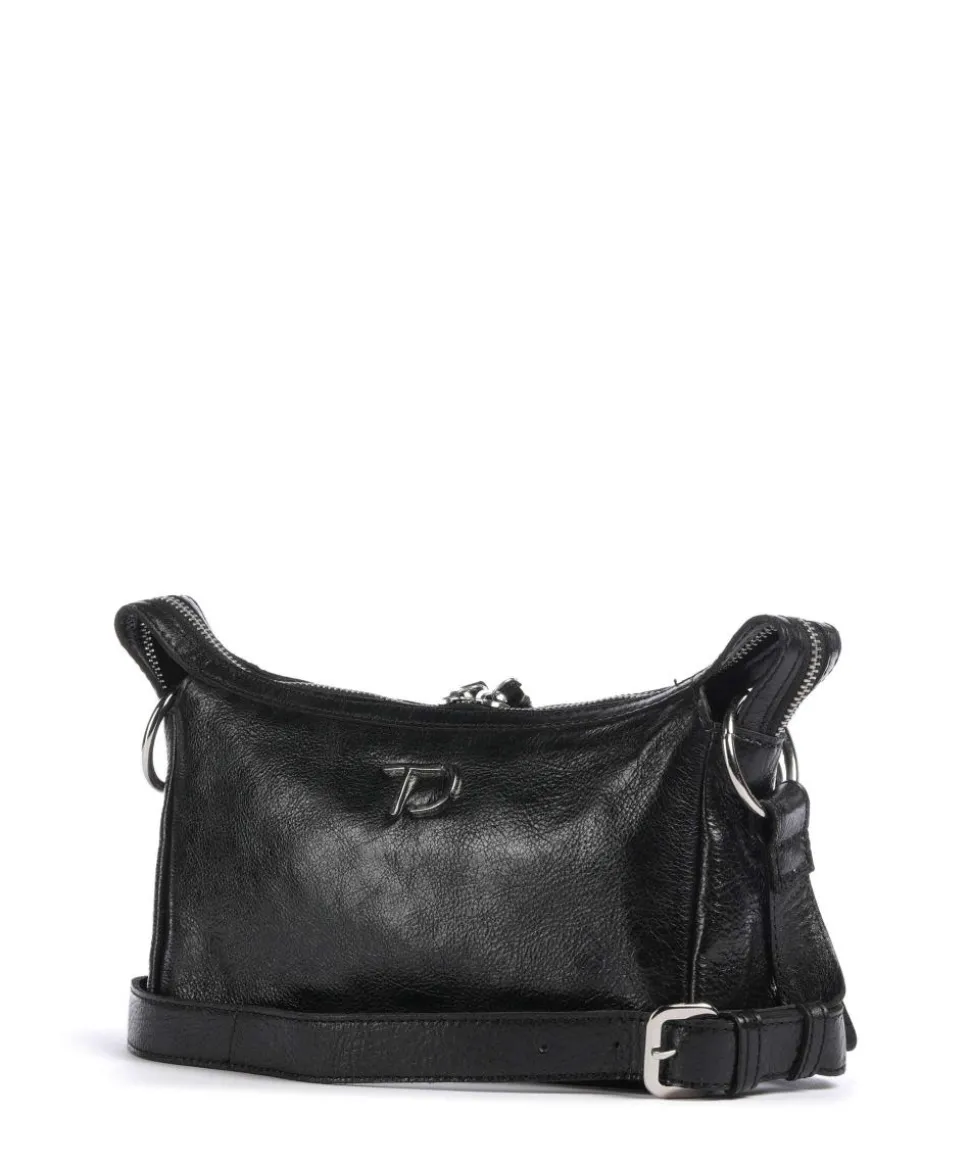 Salvatorgasse 4 Schultertasche genarbtes Rindsleder schwarz