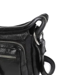 Salvatorgasse 4 Schultertasche genarbtes Rindsleder schwarz