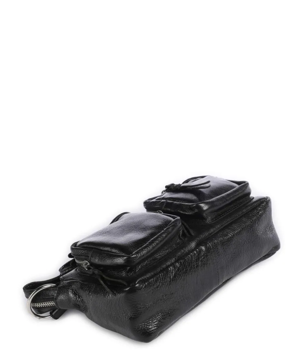 Salvatorgasse 4 Schultertasche genarbtes Rindsleder schwarz