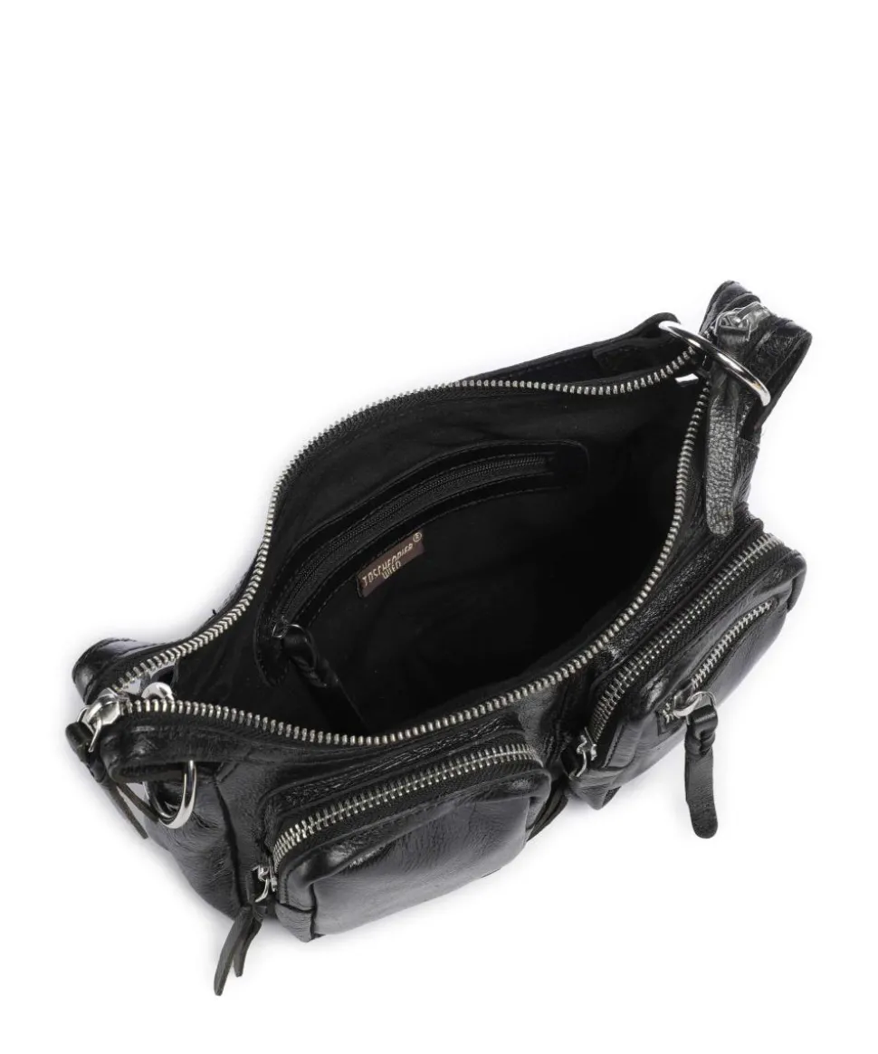 Salvatorgasse 4 Schultertasche genarbtes Rindsleder schwarz