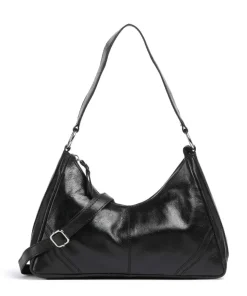 Salvatorgasse 3 Schultertasche genarbtes Rindsleder schwarz