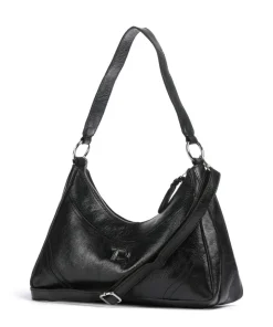 Salvatorgasse 3 Schultertasche genarbtes Rindsleder schwarz