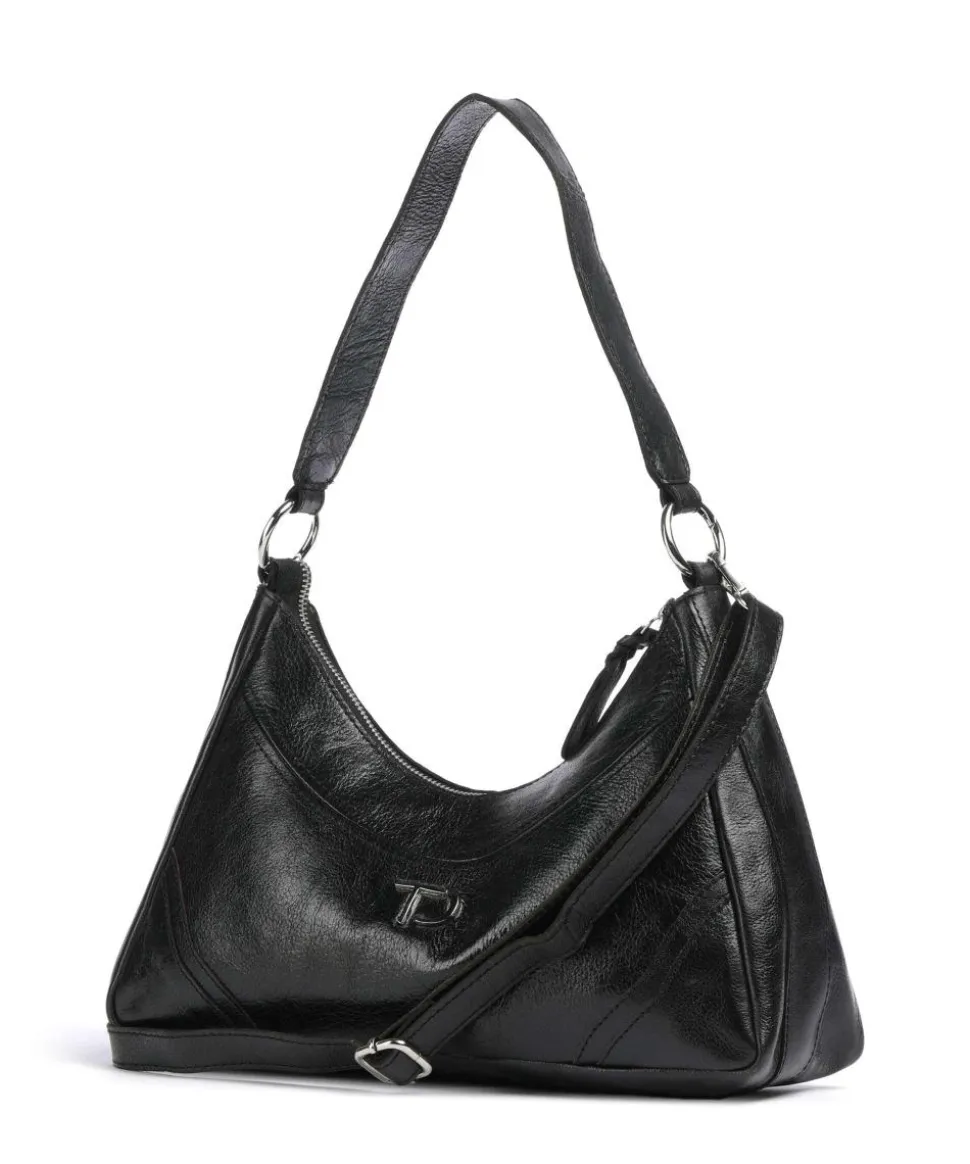 Salvatorgasse 3 Schultertasche genarbtes Rindsleder schwarz