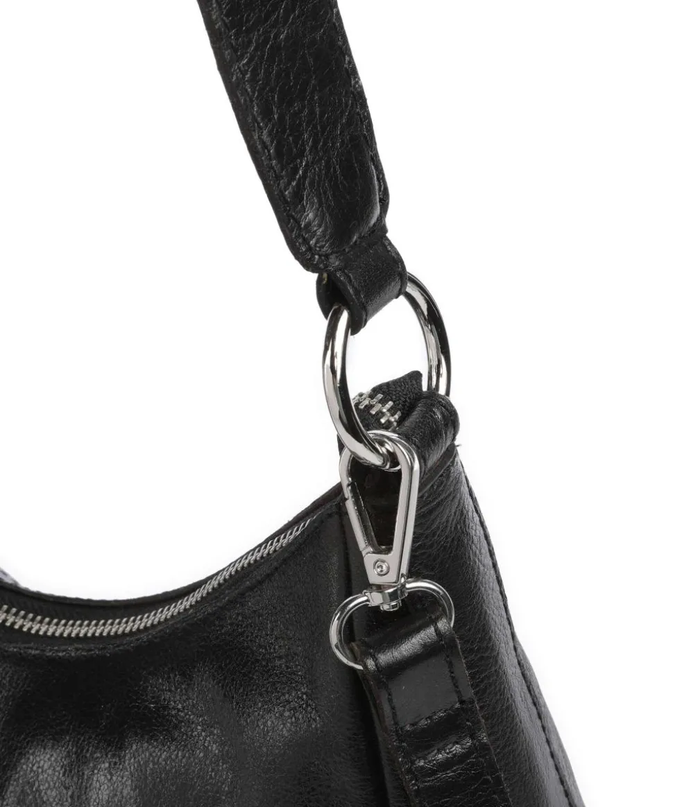 Salvatorgasse 3 Schultertasche genarbtes Rindsleder schwarz