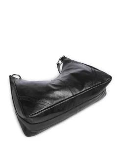 Salvatorgasse 3 Schultertasche genarbtes Rindsleder schwarz