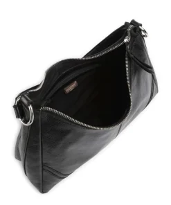 Salvatorgasse 3 Schultertasche genarbtes Rindsleder schwarz