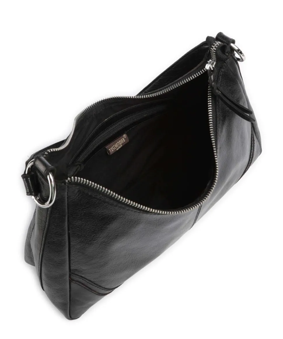 Salvatorgasse 3 Schultertasche genarbtes Rindsleder schwarz